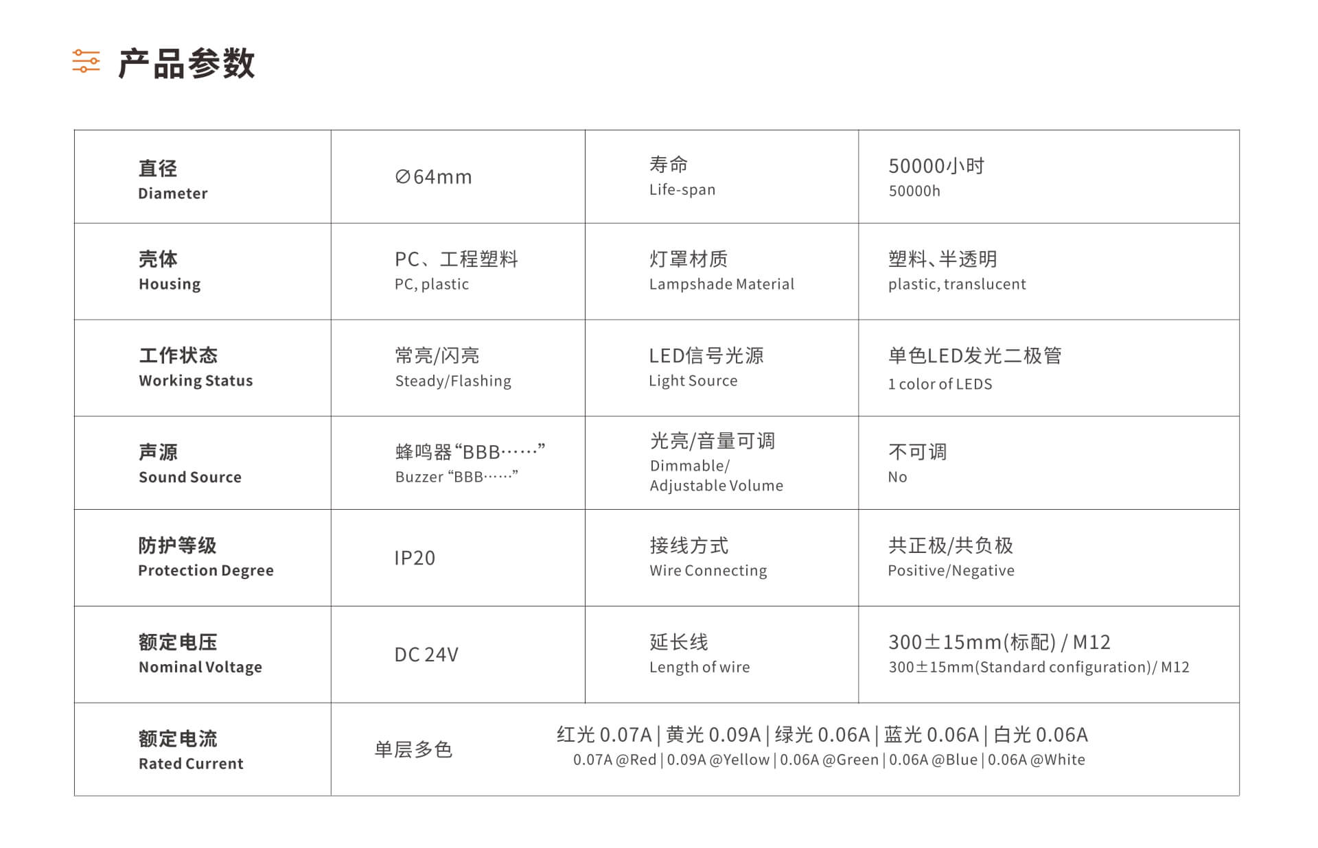 WSL系列LED多功能警示灯