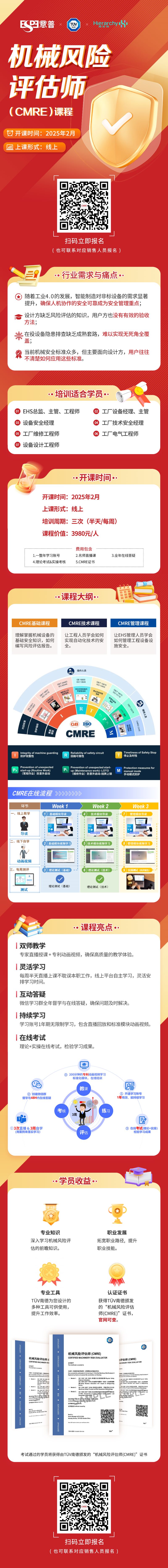 机械风险评估师（CMRE）线上课程--乐鱼ESPE